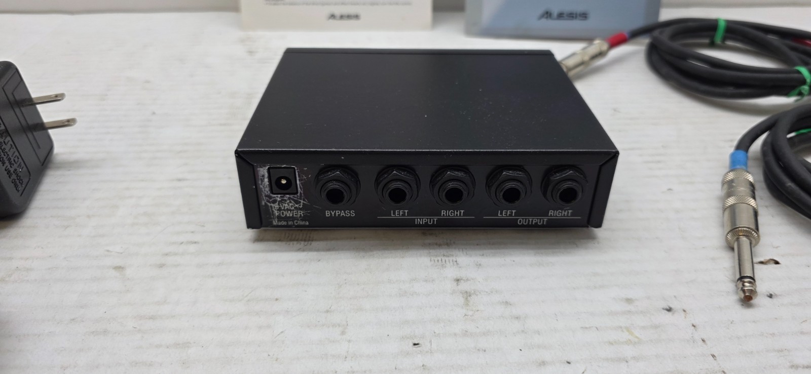 ALESIS NANOVERB 18 BIT DIGITAL EFFECTS PROCESSOR POWER PACK MANUAL DRUMS GUITAR