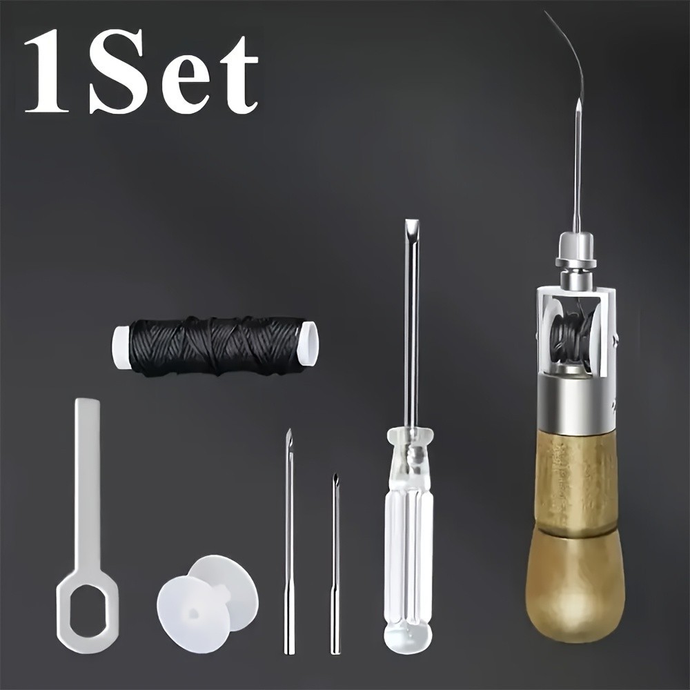 Leather Sewing Tool Kit - Handheld for Leather Craft & Repair