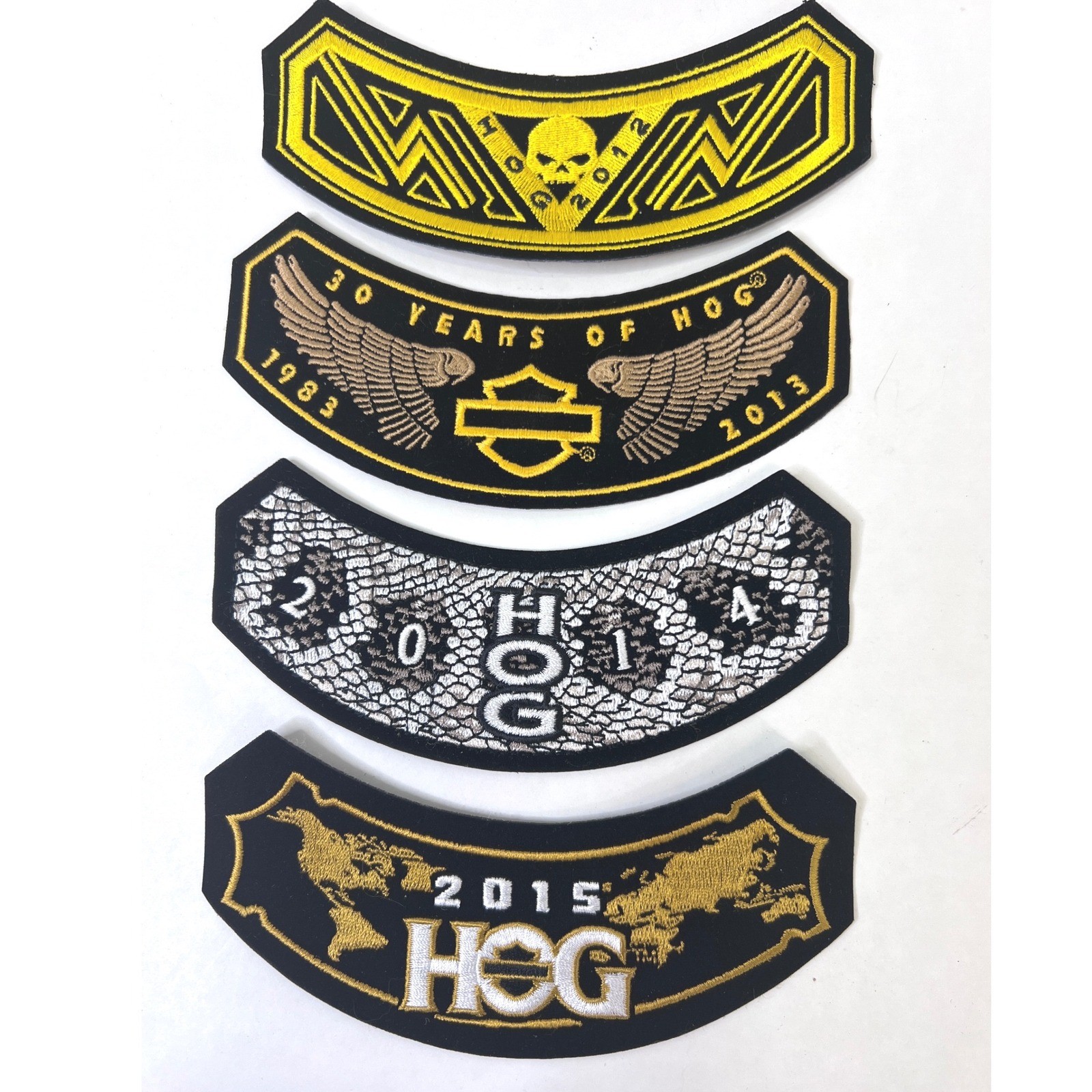 Harley Davidson HOG Annual Rocker Patch Set 2000-2019 Complete 20 Patches