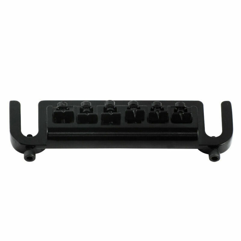 Black Flexible Wraparound Bridge Tailpiece for LP Les Paul SG Solid-Body Guitar