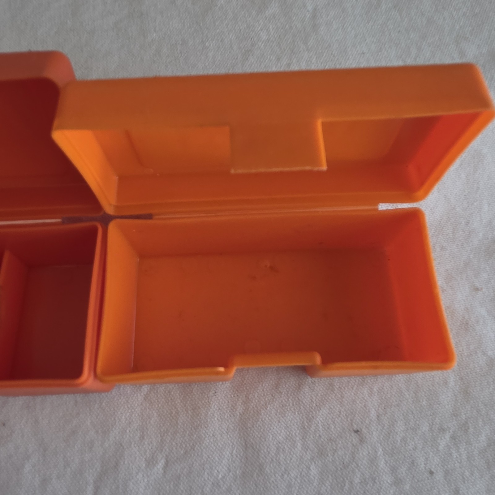 Lyman Orange Plastic Mold Storage Boxes Lot Of 5 Empty Containers
