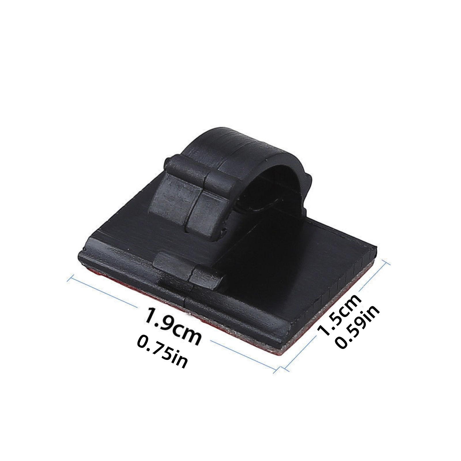 20Pack Self-Adhesive Base Design Clip Wire Tie Cable Clamp Clip Car Dash Camera