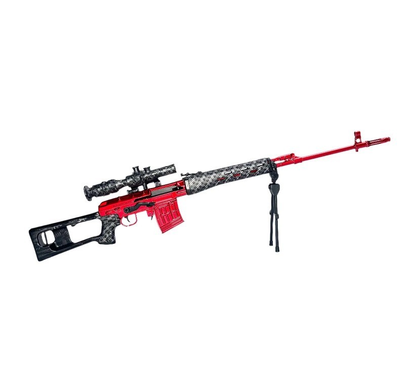 Goat Guns 1:4 Diecast Metal Special Edition Red Team SVD Sniper Rifle Model