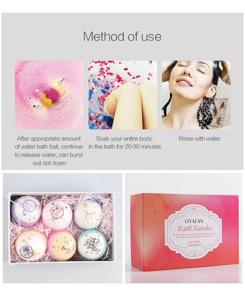Bath Bombs, Natural Relaxing Moisturize Gifts Sets Idea Bubble Fizzy & Spa Bath