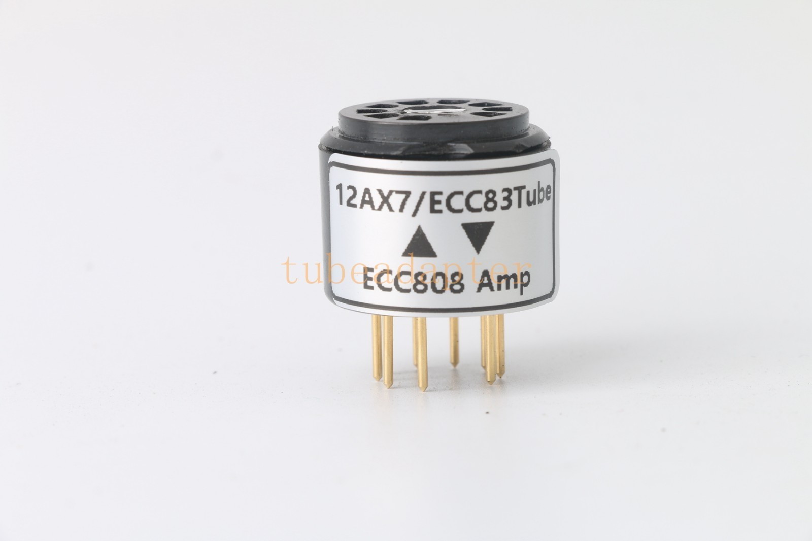 Pair 2pcs ECC808(amp socket) to 12AX7 ECC83 tube converter adapter