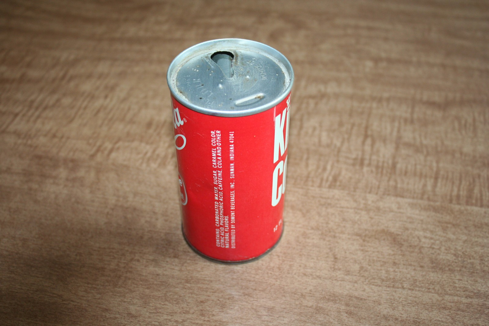 Vintage King Cola Empty 12 Ounce Steel Pull Tab Can Opened See Pix!!