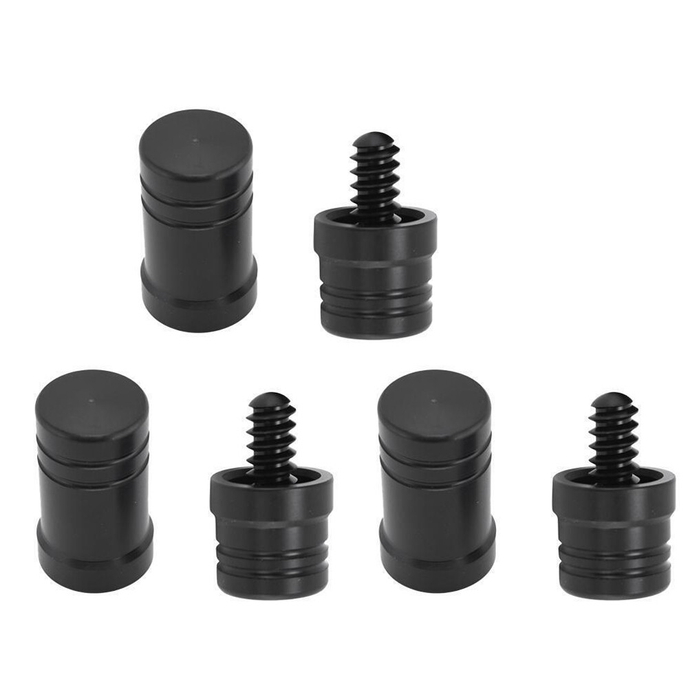 6 Sets 5/16 X 18 Joint Protectors/Joint Billiard Pool Cue Protector Black