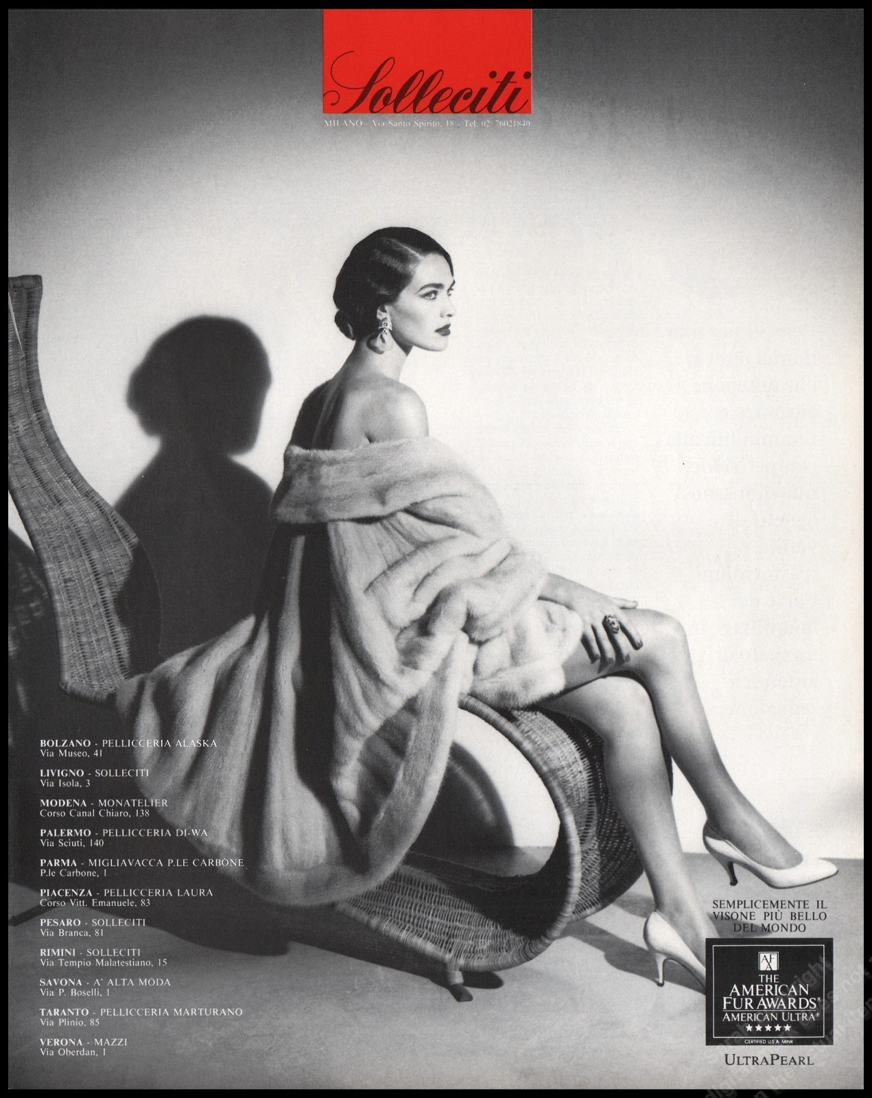 1991 High Heels Lolleciti Fur Magazine Print Ad Women Fashion Long Legs shoes-DC
