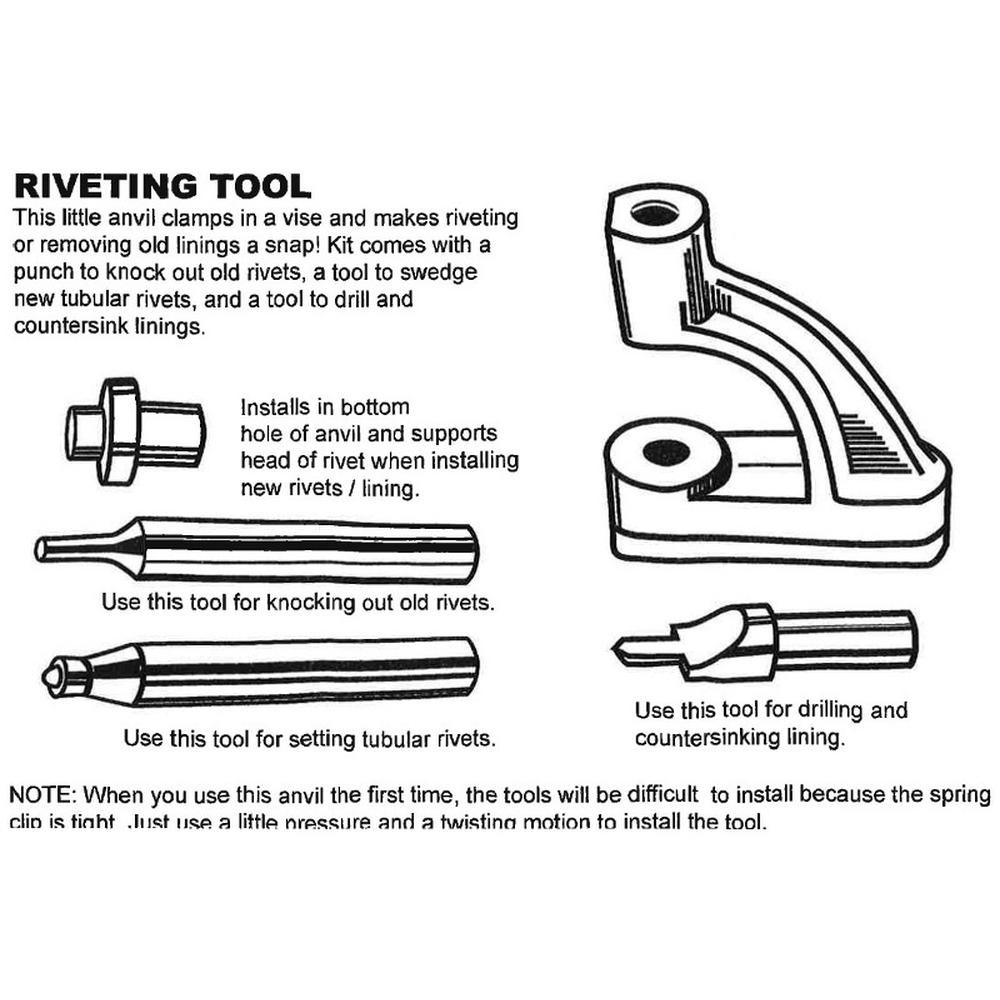 MIS1131 Brake Riveting Tool Fits Universal