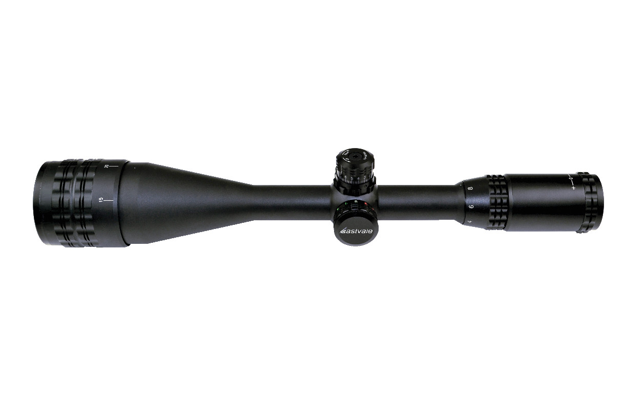 Eastvale Rifle Scope 3-9X50AOL w Rings, RGB ILL,Sunshade,Flip-up Lens Caps
