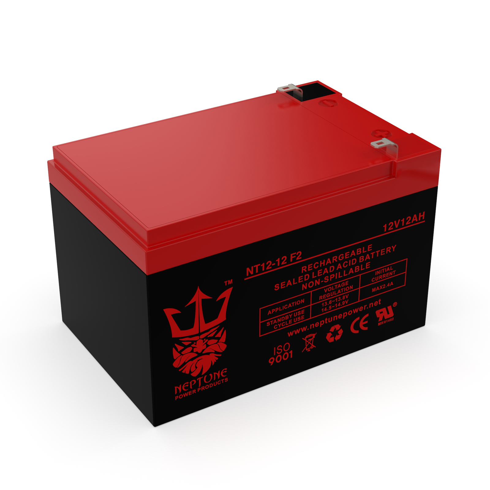 2 Pack - 12 Volt 12 Ah Pride Mobility SC52 Sonic Scooter Replacement Batteries