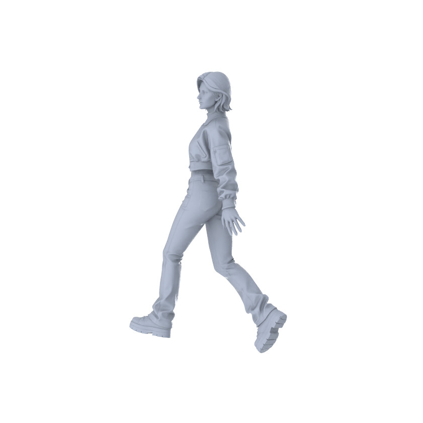 MRY-SFW 1/87 Modern Street Casual Style Young Female Multi-Pose Six-Person Set