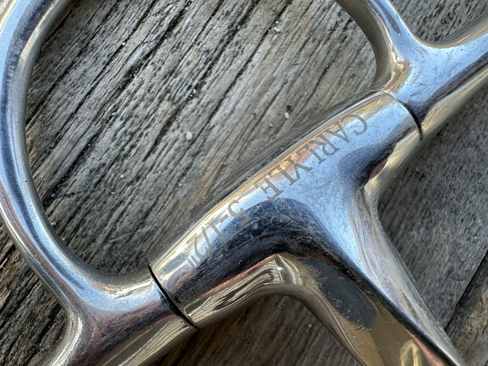 Horse Tack - 5 1/2” Slow Twist Full Cheek Snaffle Bit