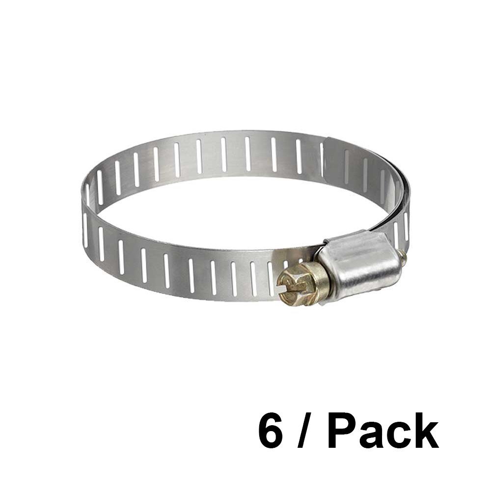 Interstate Pneumatics H581 Hose Clamp Fitting 3/8 Inch x 7/8 Inch O.D Range 6PK