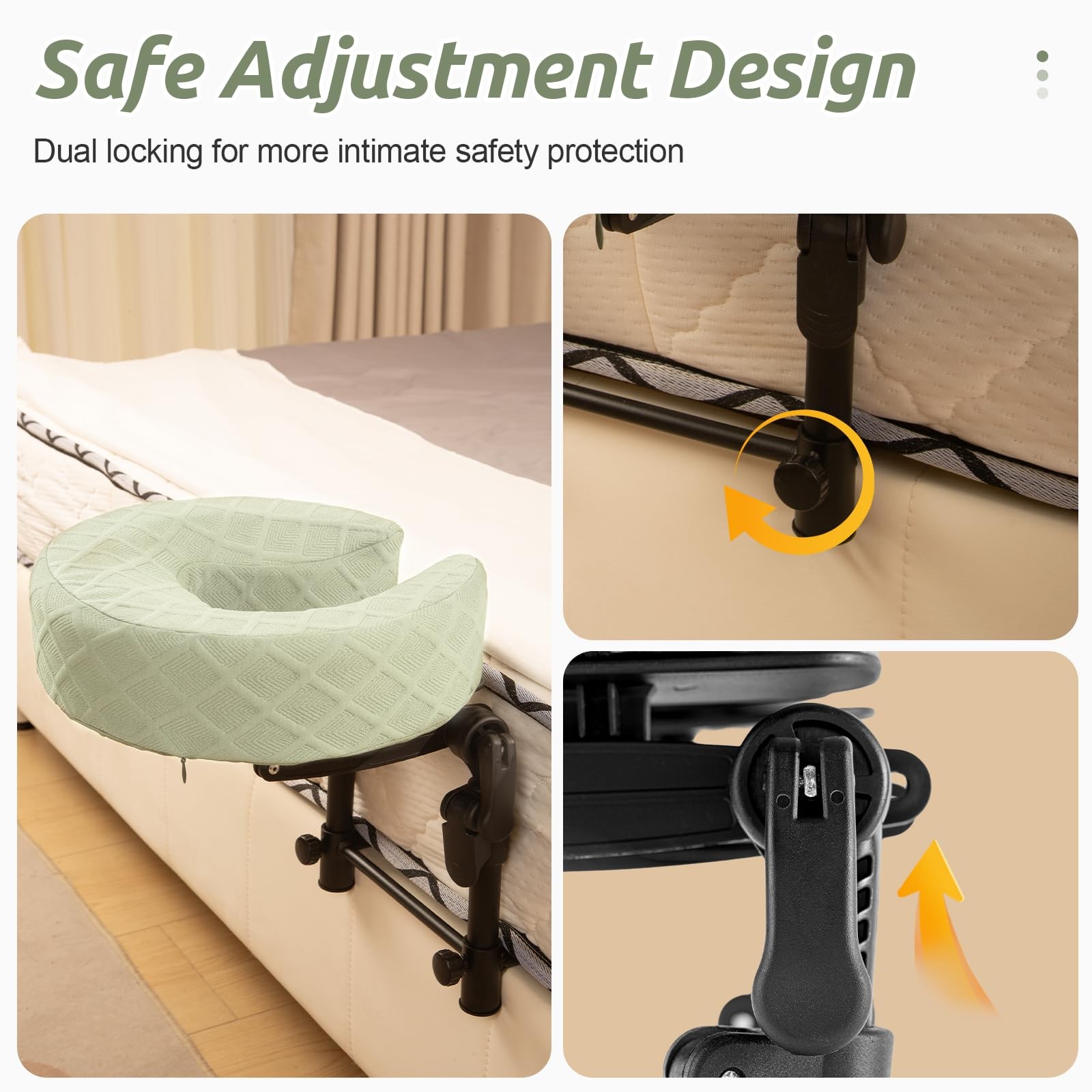 Massage Headrest Adjustable Face Cradle Portable Table Kit Sleeping Mattress