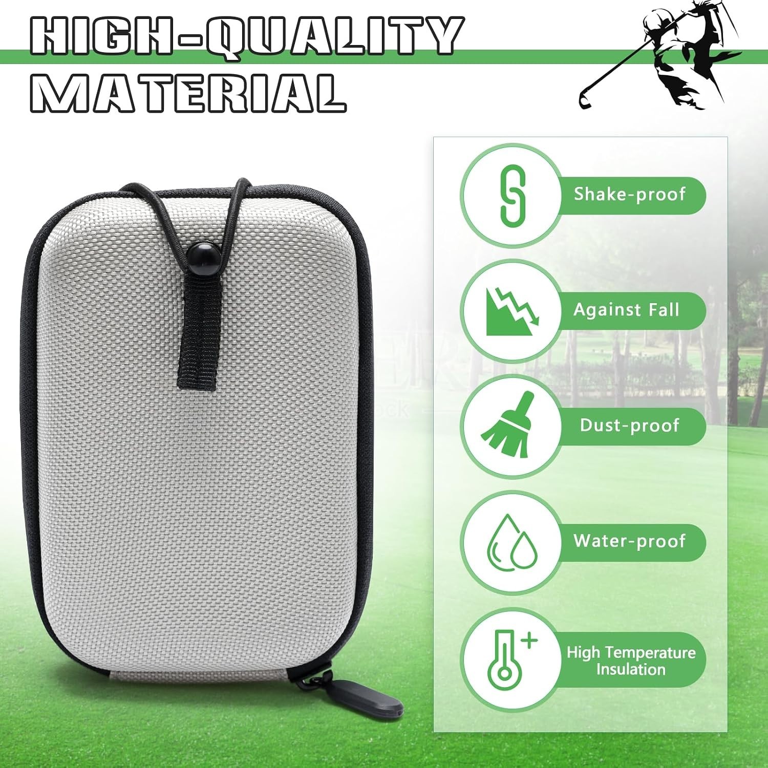 Golf Rangefinder Hard Shell Case, Hard Golf Rangefinder Case Universal Range ...