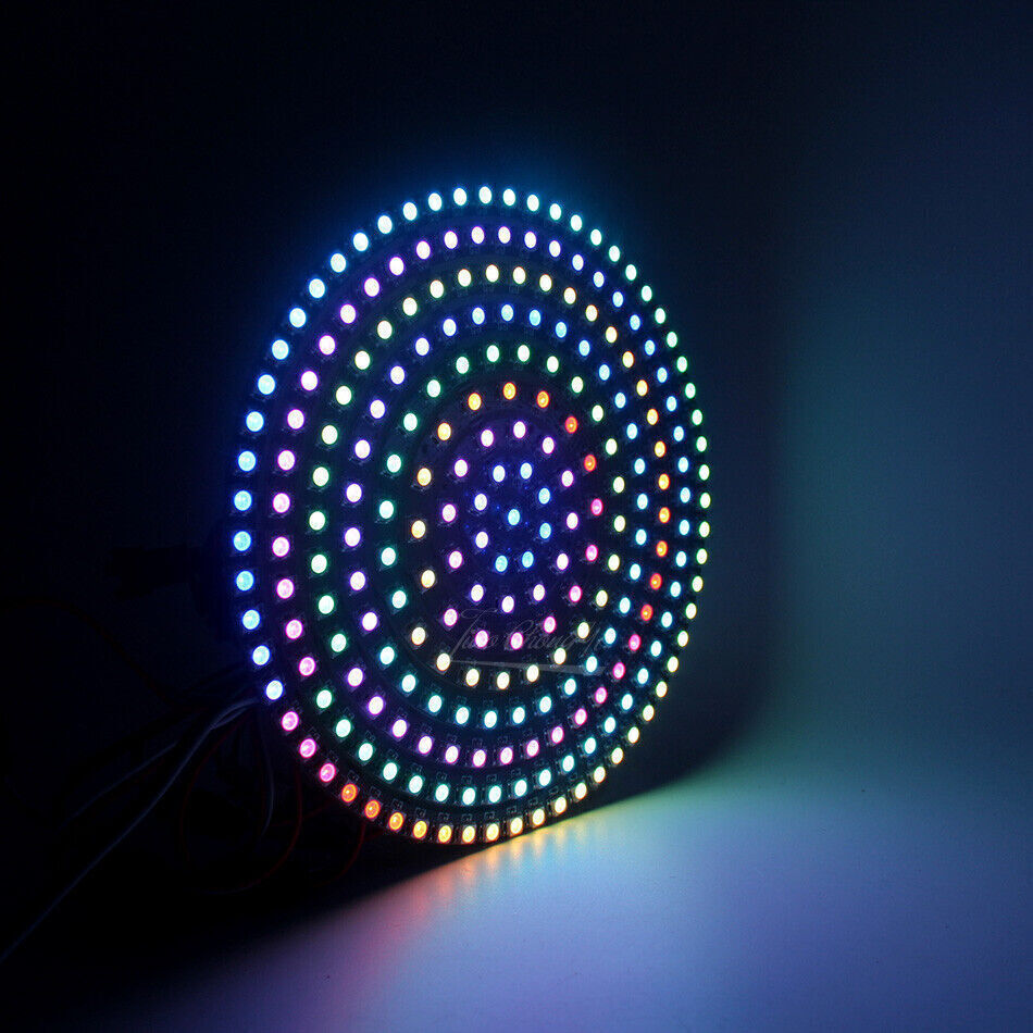 WS2812B 8/16/24/35/45 Leds RGB Pixel Ring Modules USB 14key RF Controller Kit