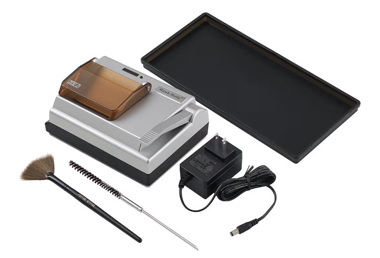 Hawk-Matic HK-2 Electric Cigarette Injector Rolling Machine Silver New Open Box