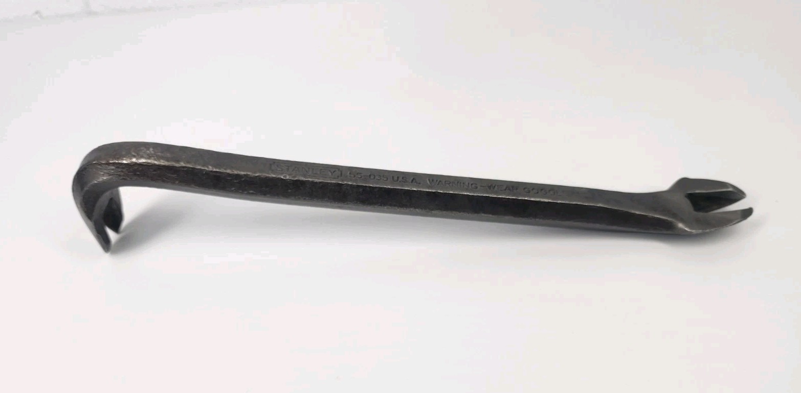 Vintage Stanley 55-035 11" Double Ended Cats Paw Nail Puller