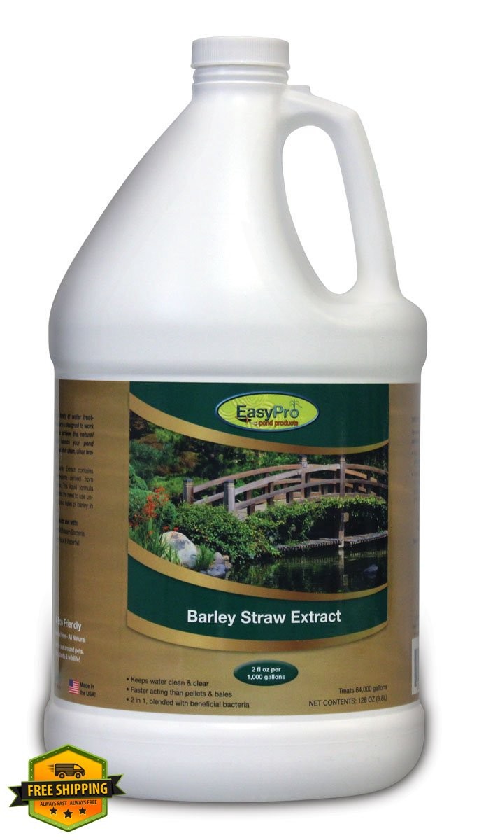 EasyPro Barley Extract 128oz, Pond Water Cleaner, Natural Formula