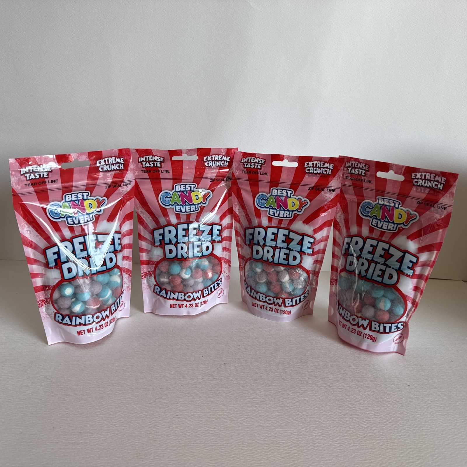 Best Candy Ever Freeze Dried Rainbow Bites 2601A Pack of 4/2.5 oz Each Exp:04/26