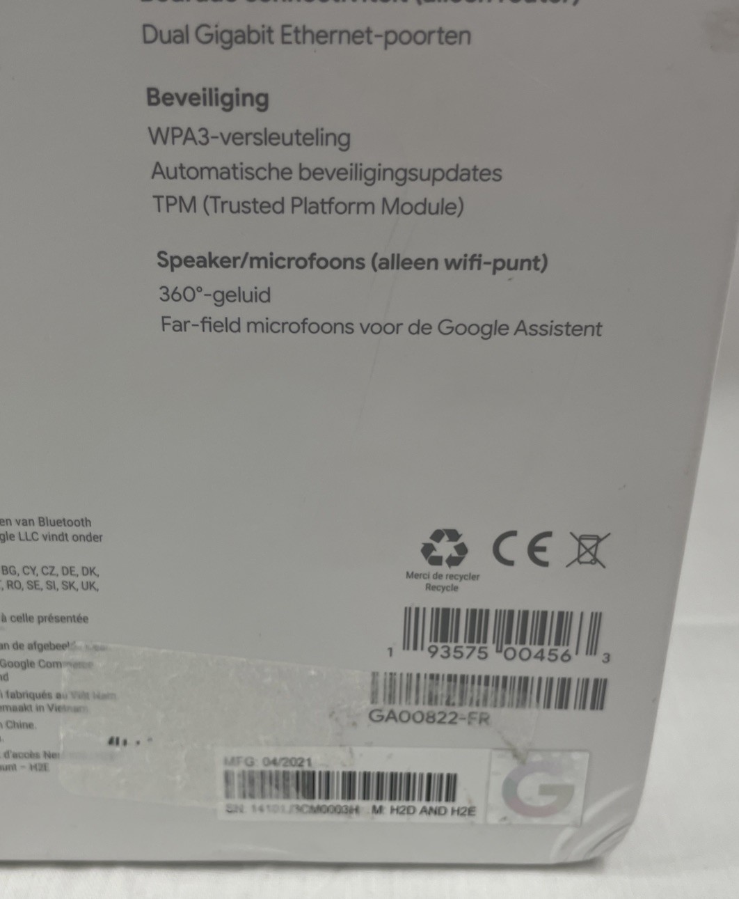 Google Nest Wifi Router and Point READ