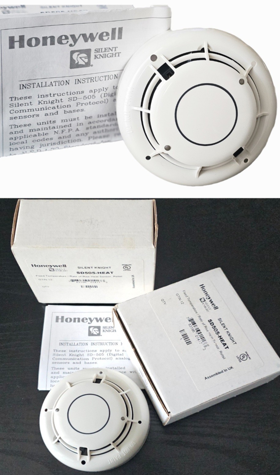 New - Silent Knight SD505-HEAT Addressable Heat Detector