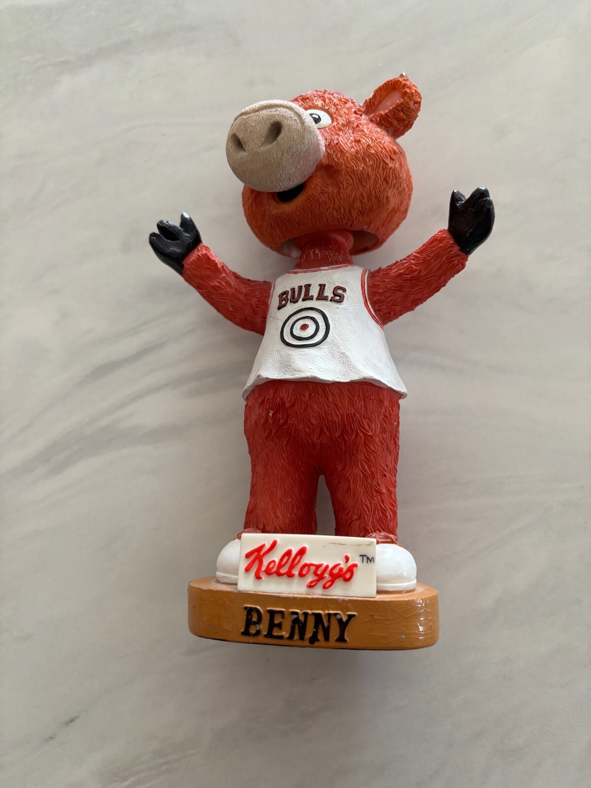 Chicago Bulls mascot  “Benny”  Bobblehead- 2001, Kellogg's, VG, no box