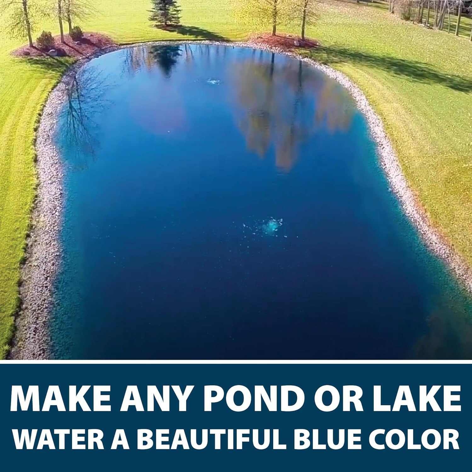 Airmax Nature'S Blue Pond Dye 4X Concentrate for Outdoor Ponds & Lakes, Natural