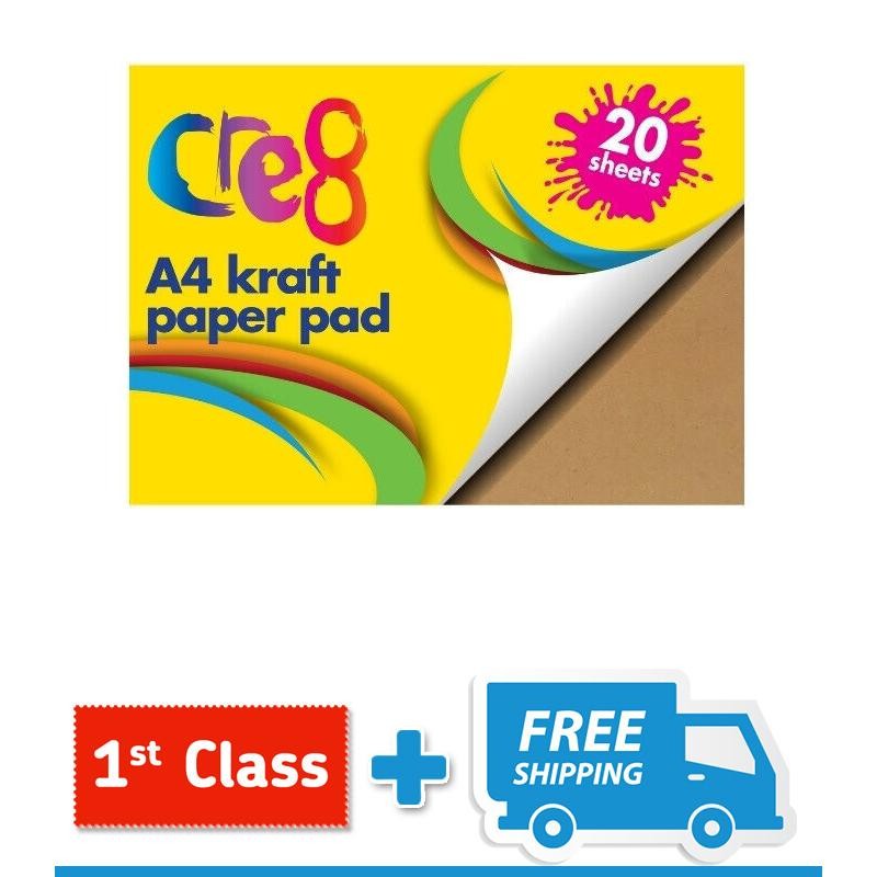 Single A4 Kraft Paper Pad, 20 sheets