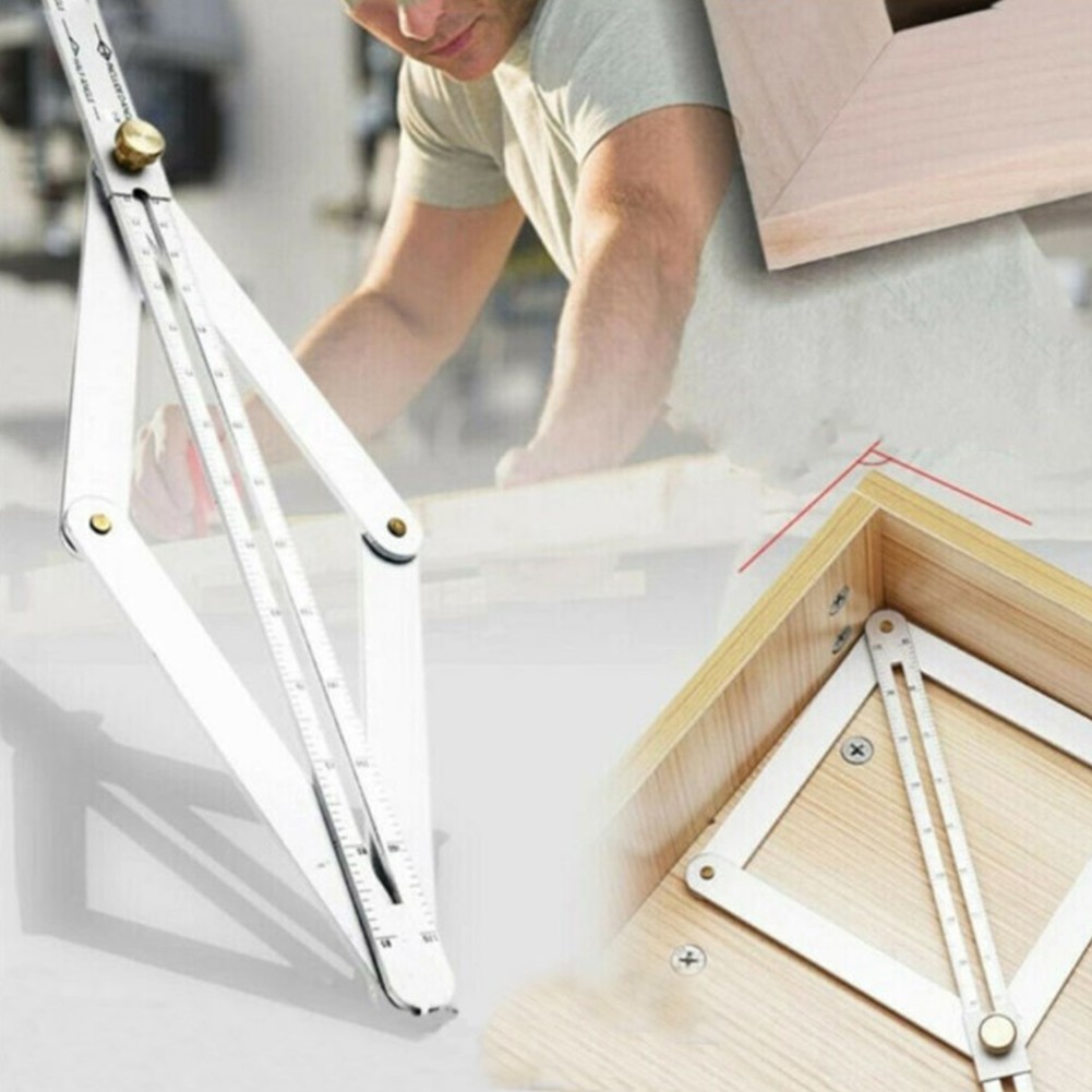 Protractor Square Protractor Measurements Multi-Angle Stainless Steel Tool