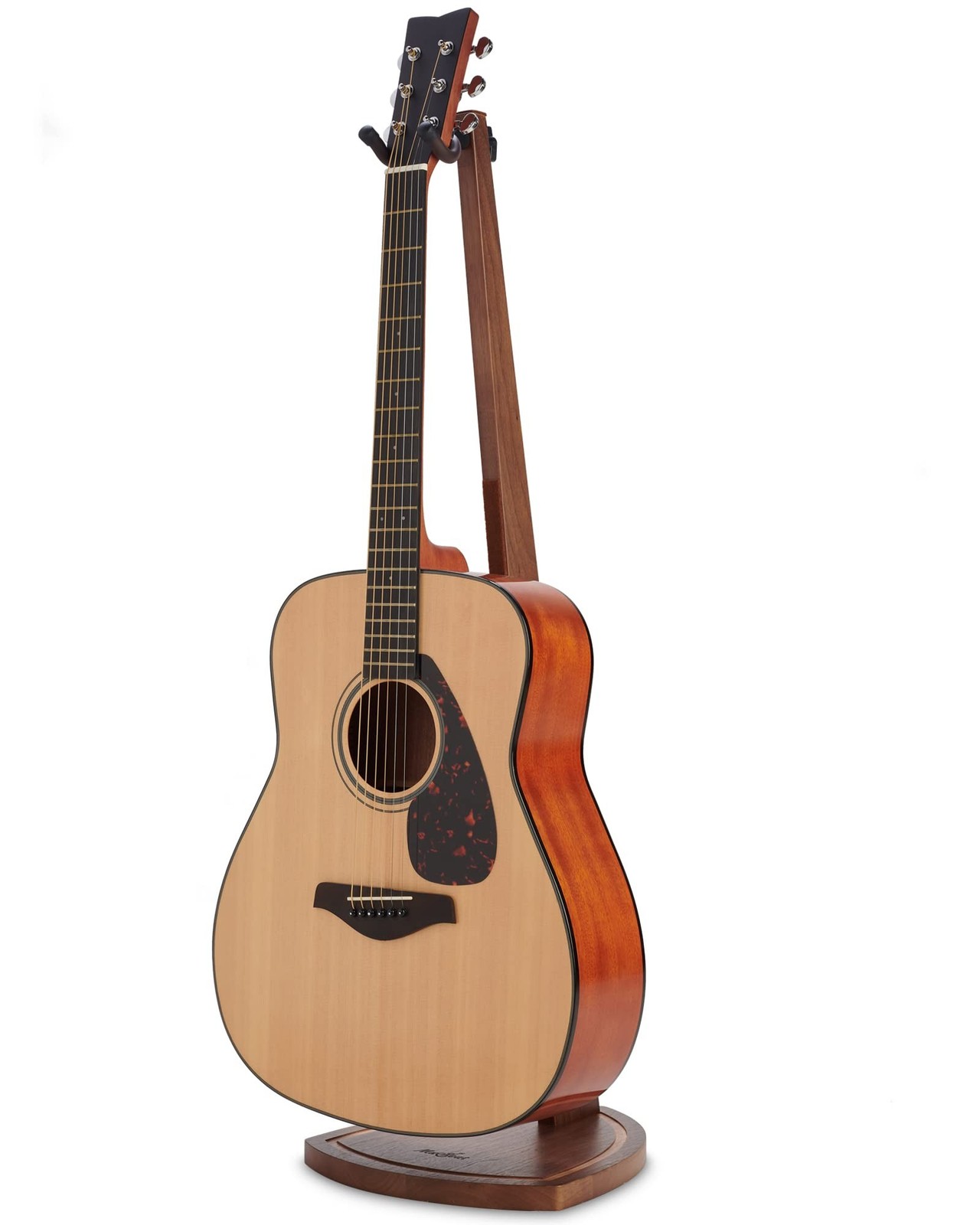 Guitar Stand, Acoustic Guitar Stand Floor, Black Walnut Wood Guitar Stand, Si...