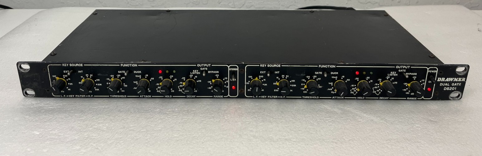 Drawmer DS201 Dual Gate Professional Noise Gate Rack Mount DS201B
