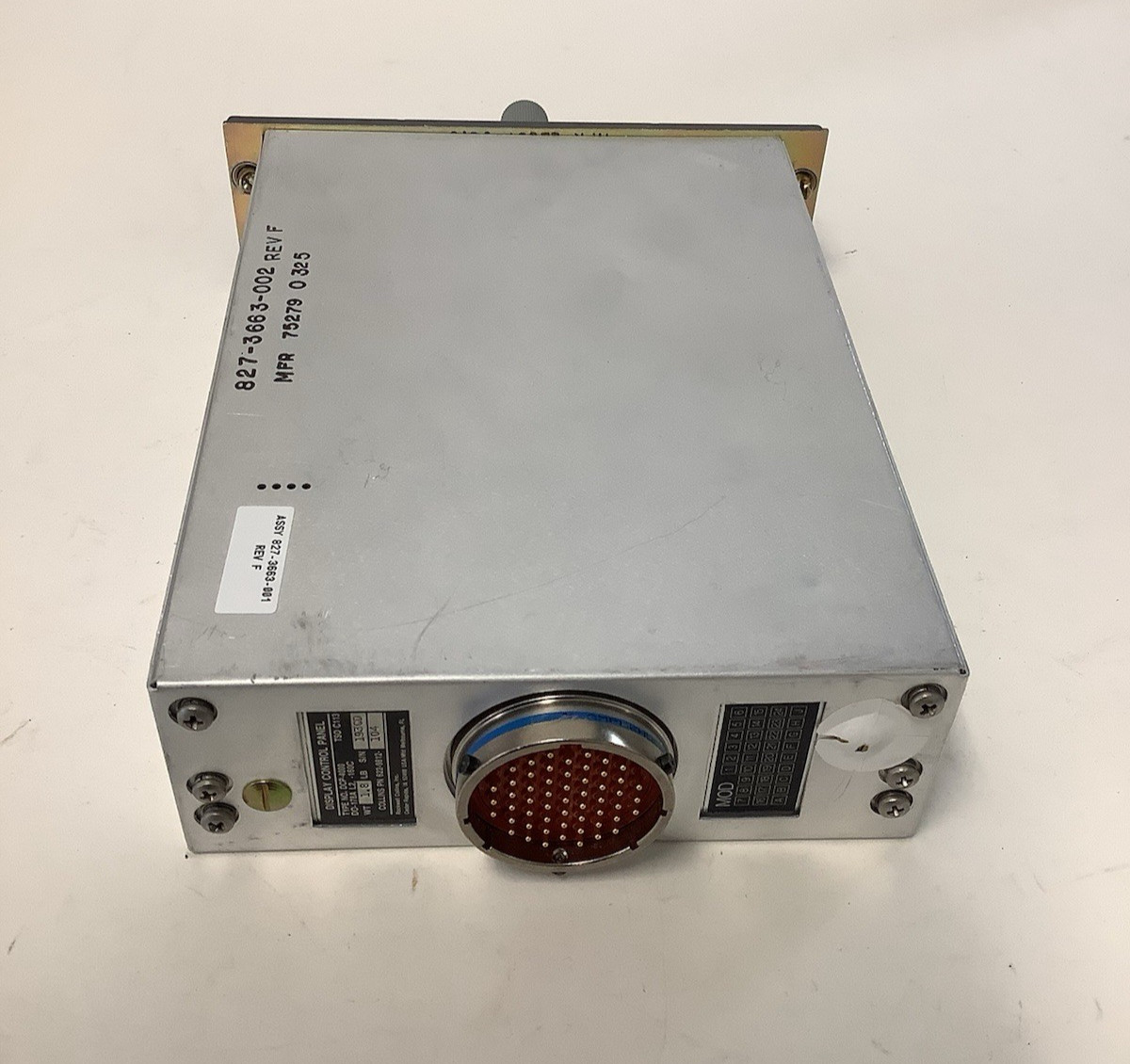 Collins Display Control Panel DCP-4000 622-9812-104