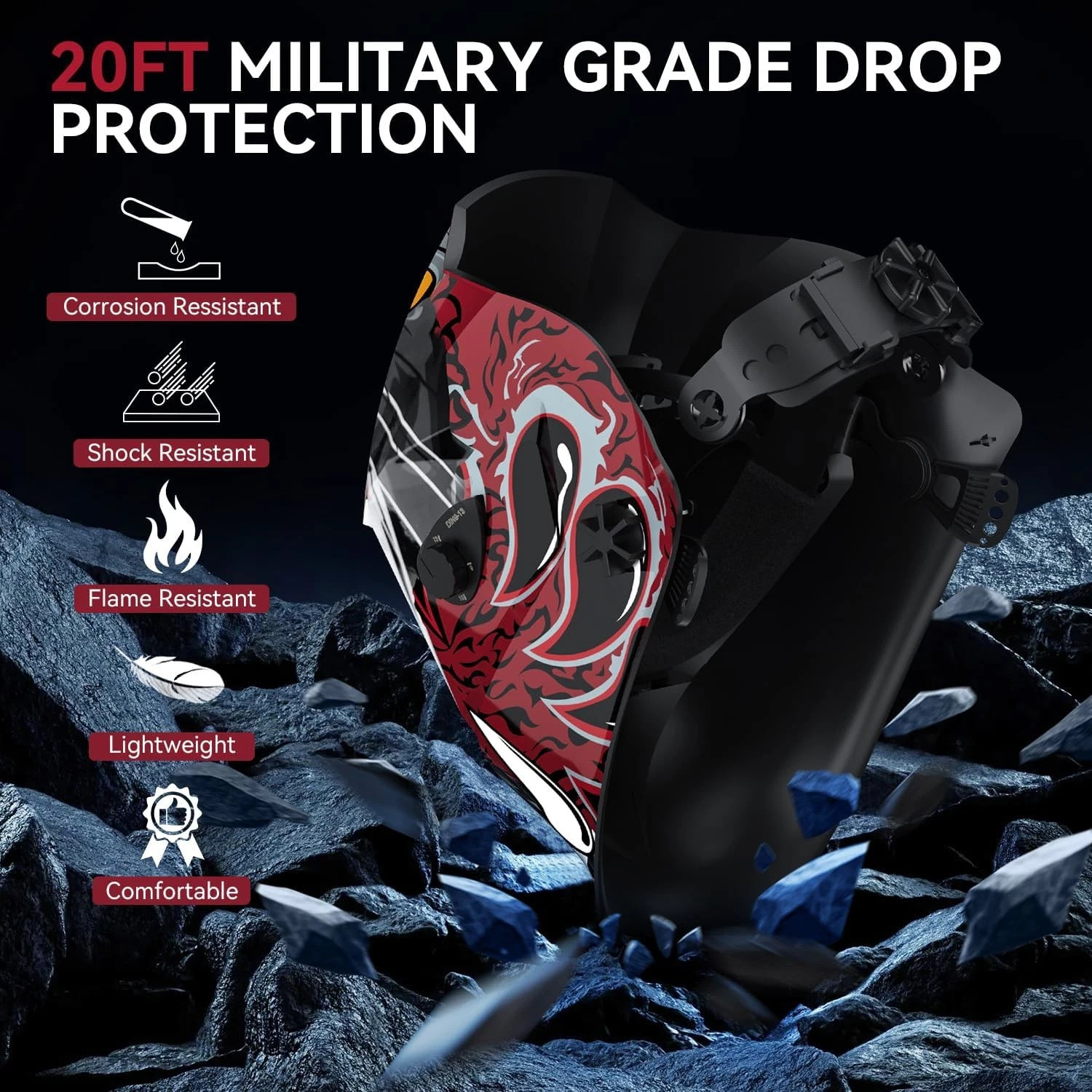 ARCCAPTAIN 55Amp Non-Touch Pilot Arc Plasma Cutter LED Display & Welding Helmet