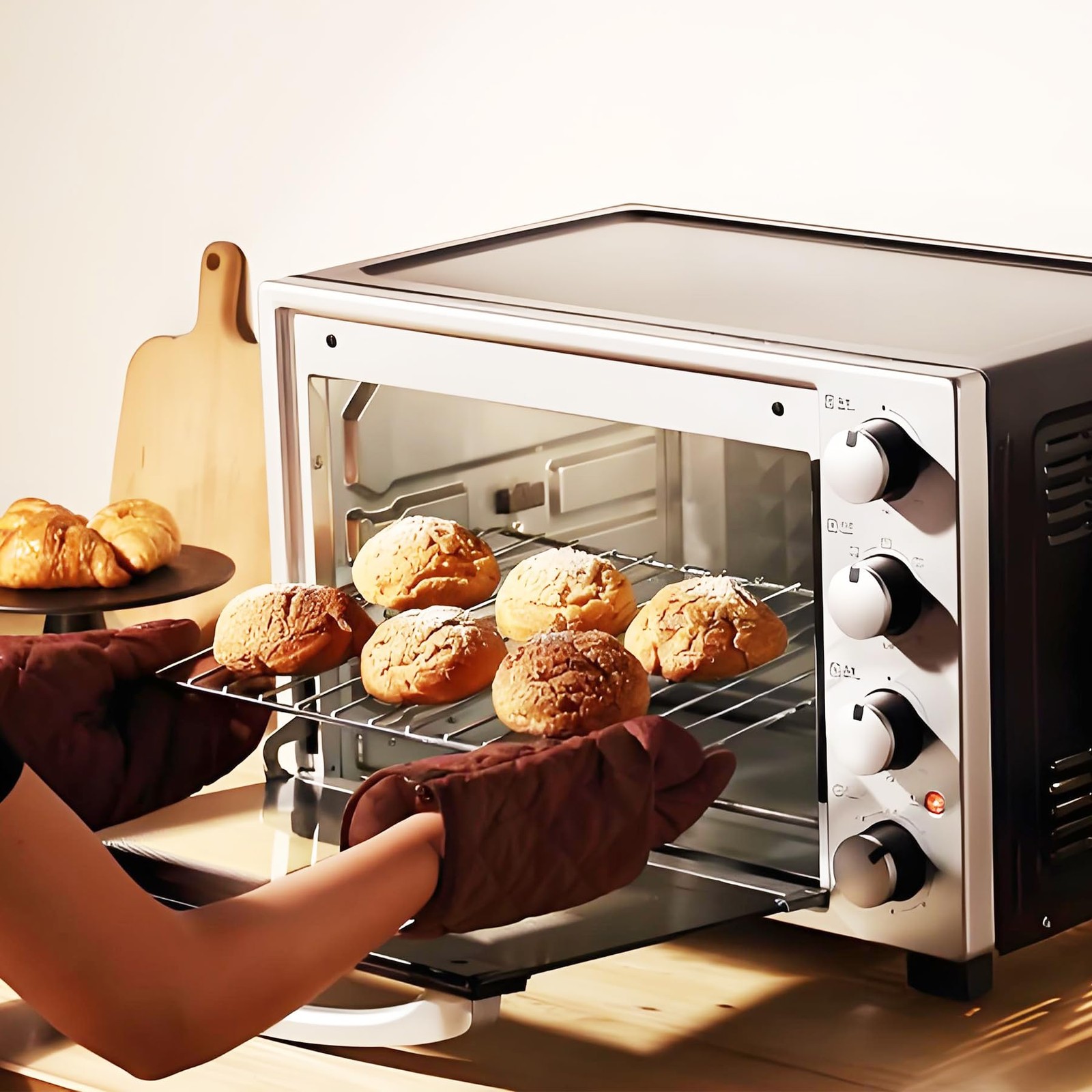 2Pack Adjustable Extendable Oven Rack, Wire Racks, Universal Silver