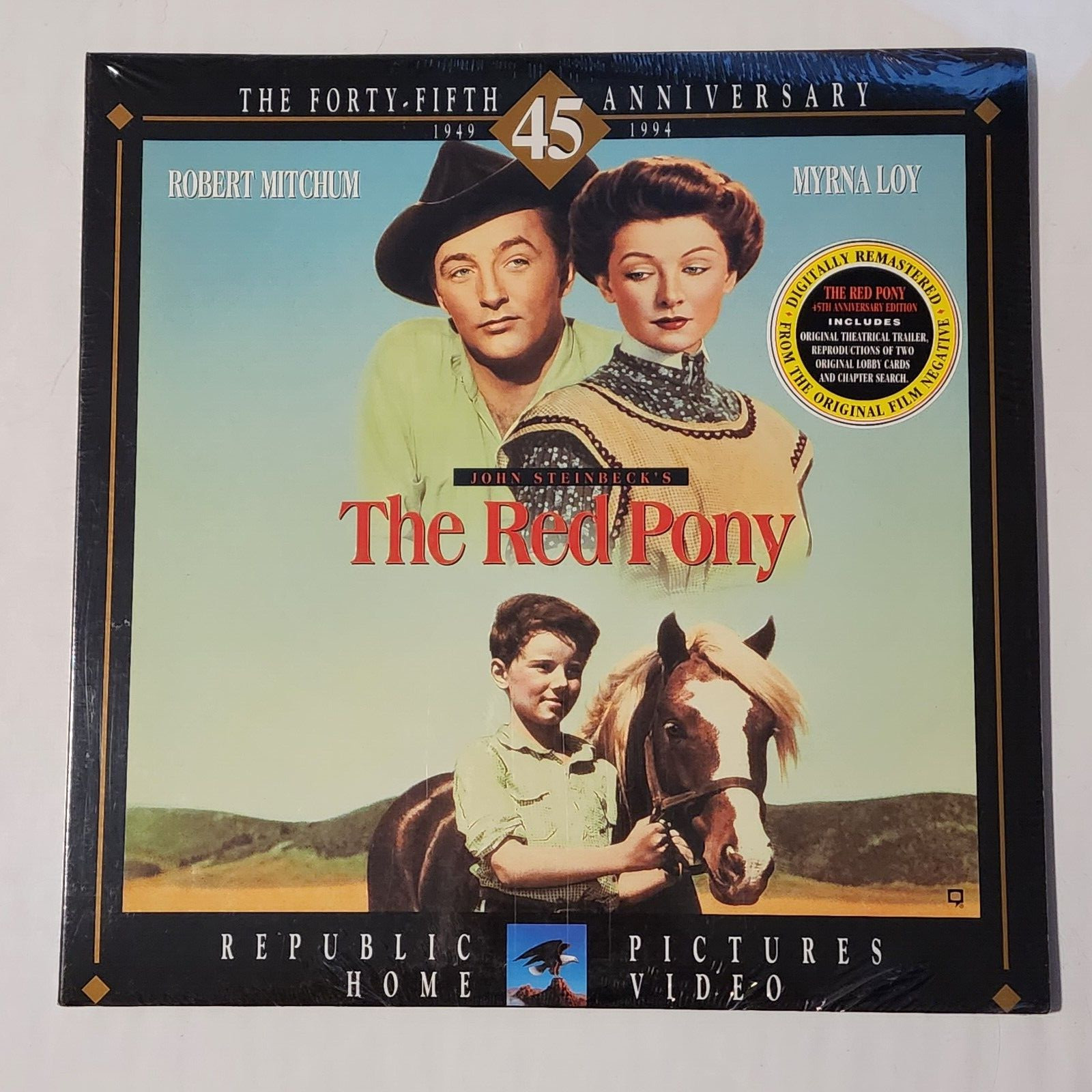 SEALED THE RED PONY 45TH ANNIVERSARY MOVIE LASER DISC VIDEODISC ROBERT MITCHUM