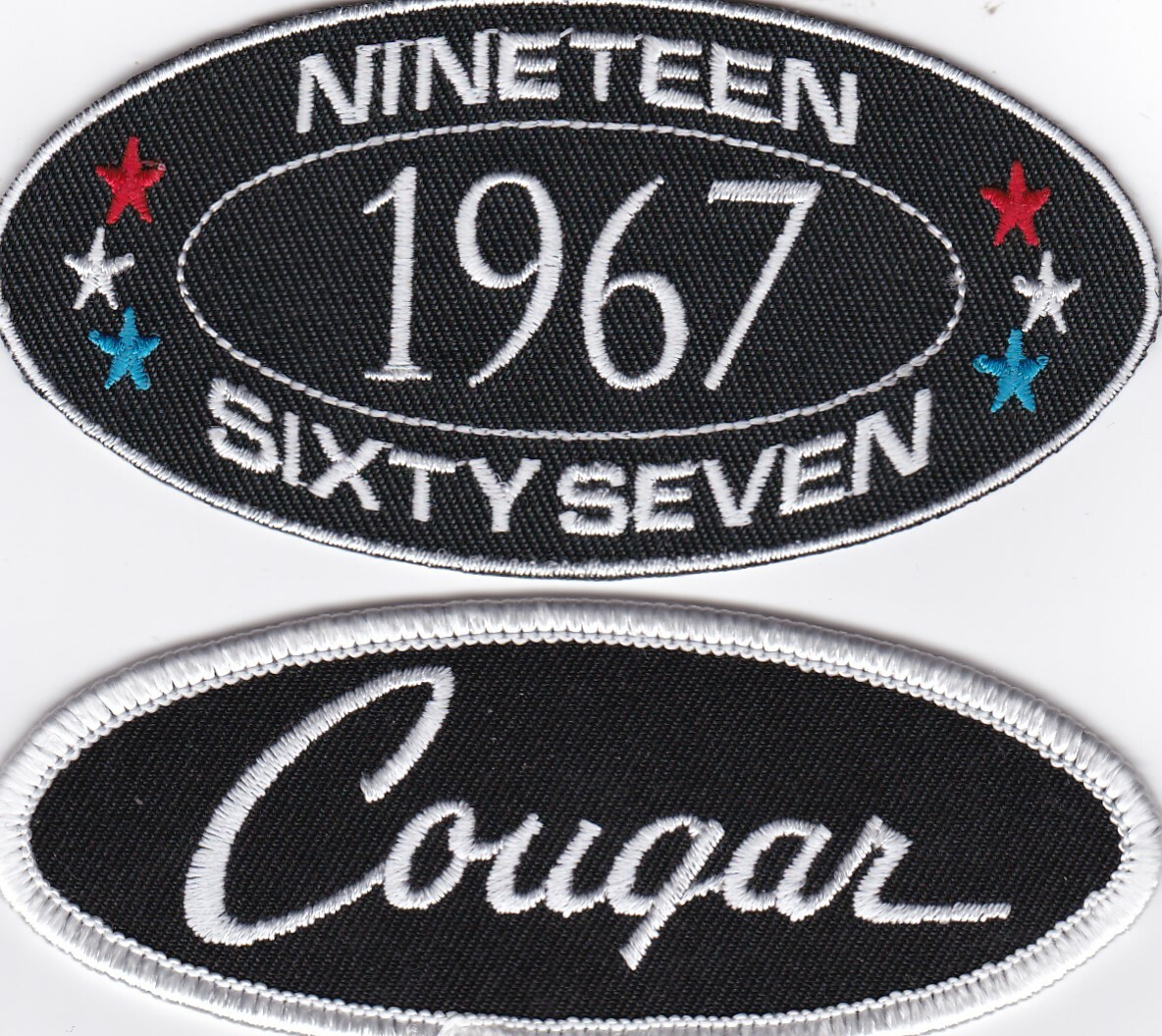 1967 MERCURY COUGAR SEW/IRON ON PATCH EMBROIDERED BADGE XR7 EMBLEM FORD PANTHER