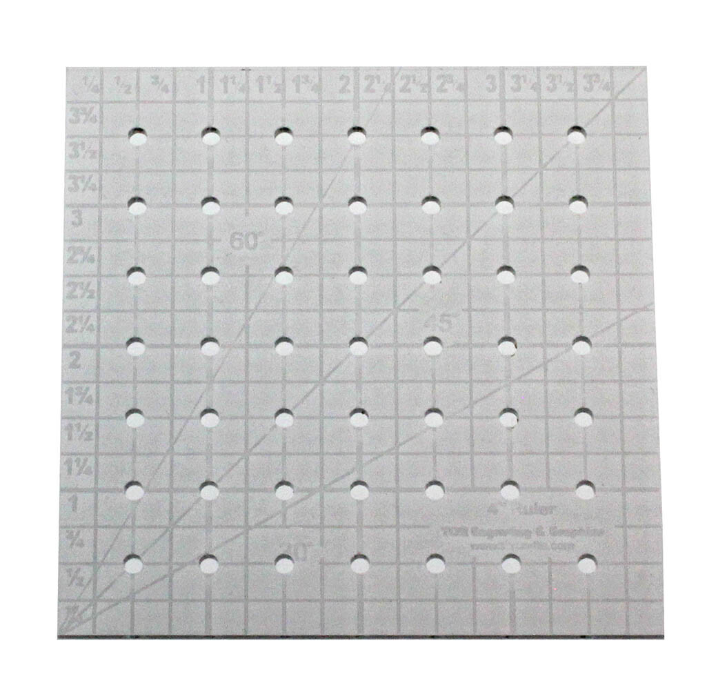 Ruler- 4" Square -Acrylic 1/8" thick. Quilting/Sewing/Template