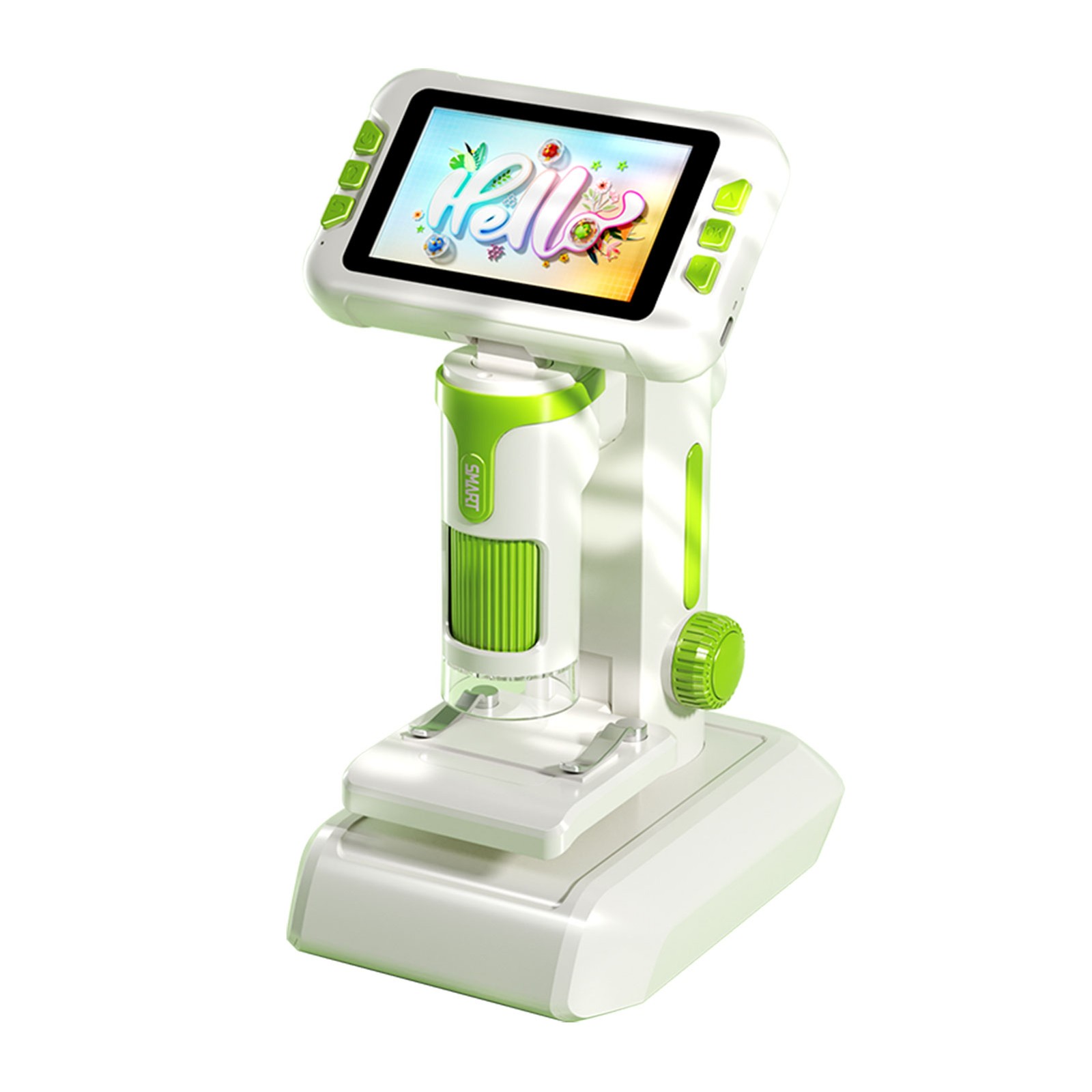 1600X Kids Digital Microscope - 4" 1080P Screen, Handheld Portable Science Kit