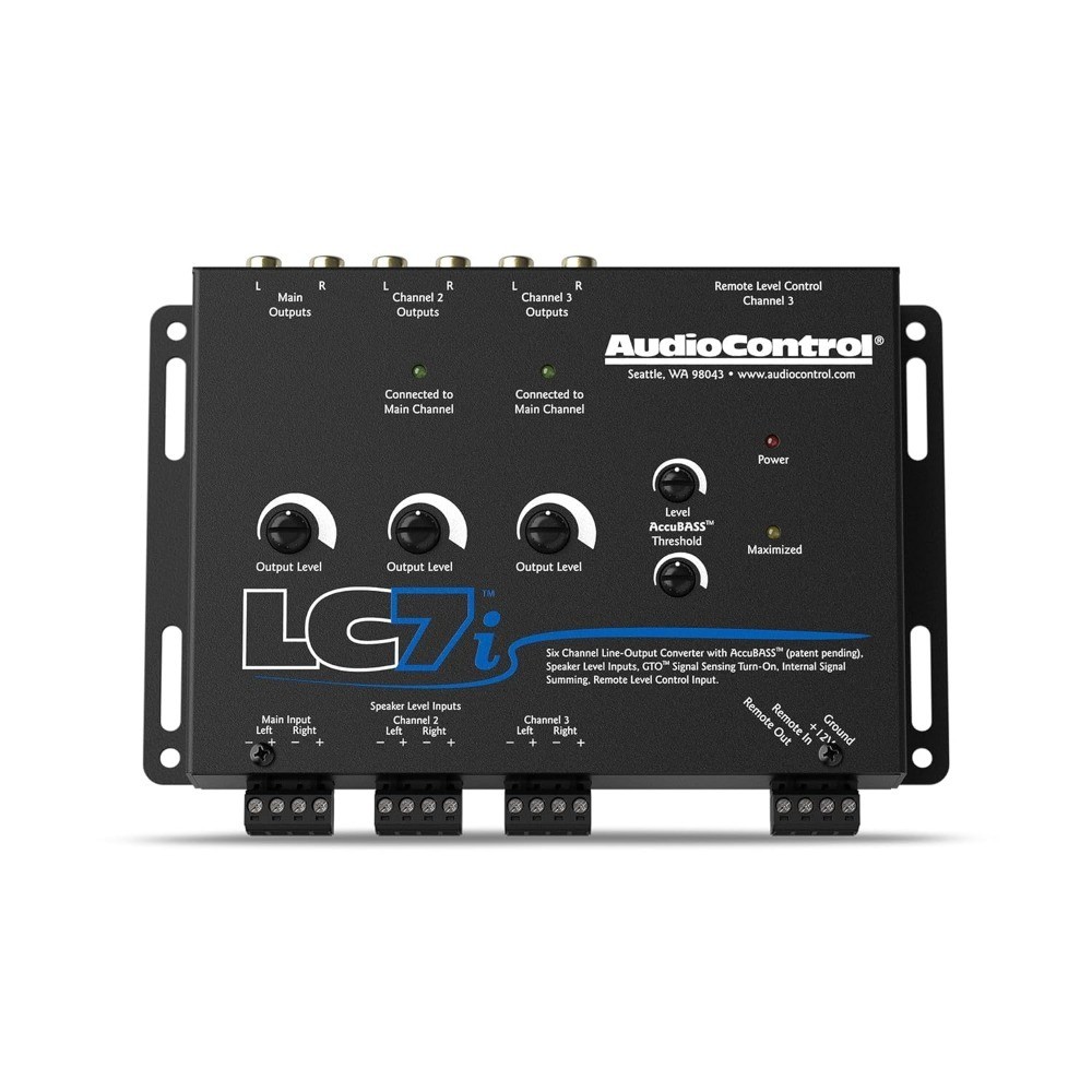 Active Line Output Converter 6-Channel with AccuBASS for Adding Subwoofers and
