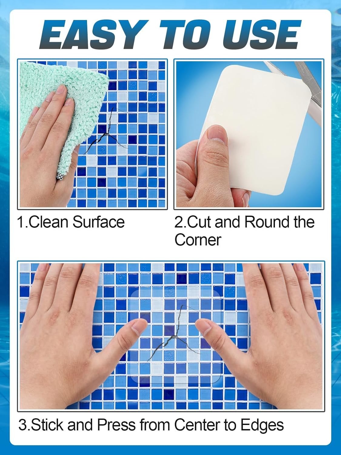High-Viscosity Clear TPU Pool Patch Kit – Ultimate Underwater Repair Solution