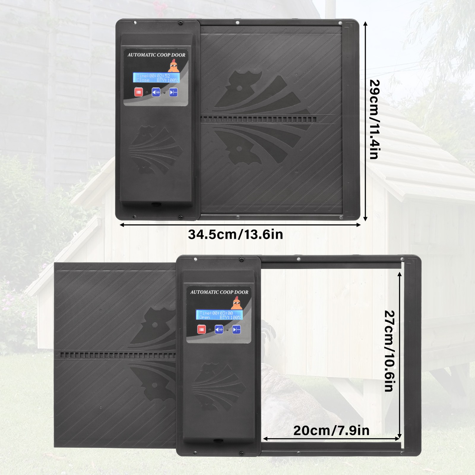 Automatic Chicken Coop Door Opener with Timer Remote Control