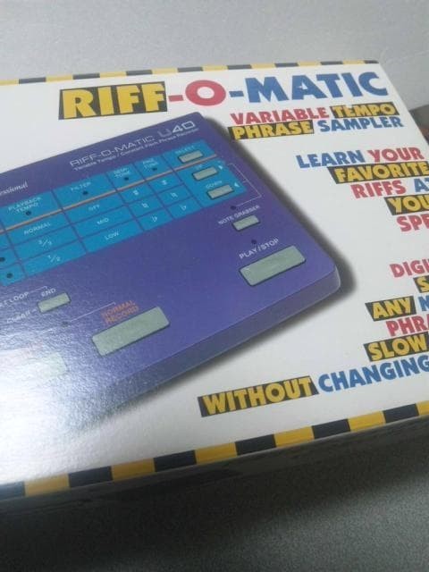 AKAI Riff-O-Matic U40 Phrase Recorder Sampler Blue w/box JUNK for Parts JP O66