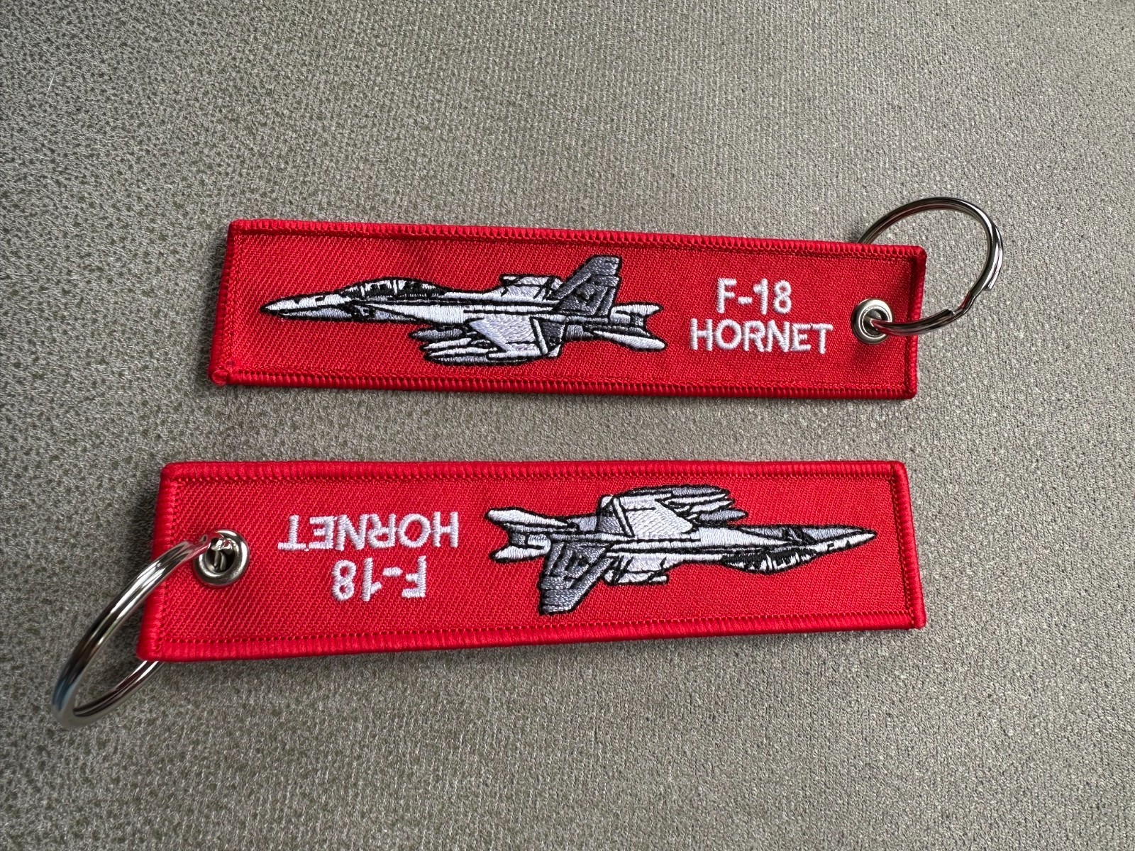 F-18 Hornet  embroidered keychain