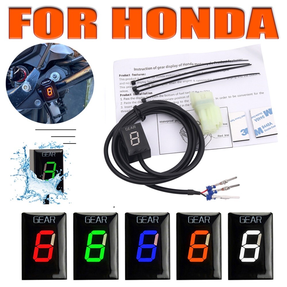 Motorcycle Orange LED Gear Indicator Parts For Honda CBR600RR CBR600F CBR1000RR