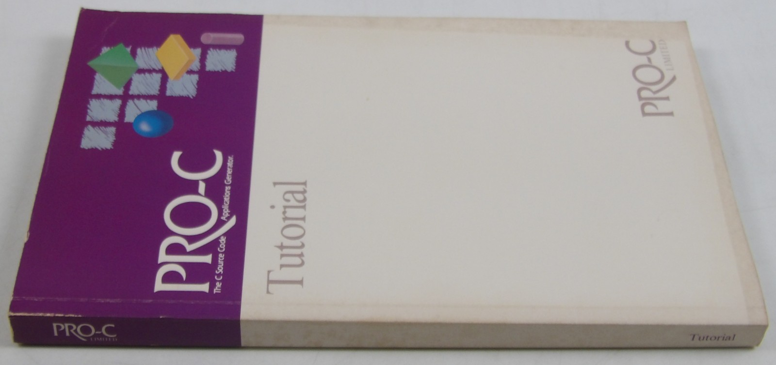 Pro-C Limited Version 2.0 Manual Set - Tutorial & User's Reference - 1992