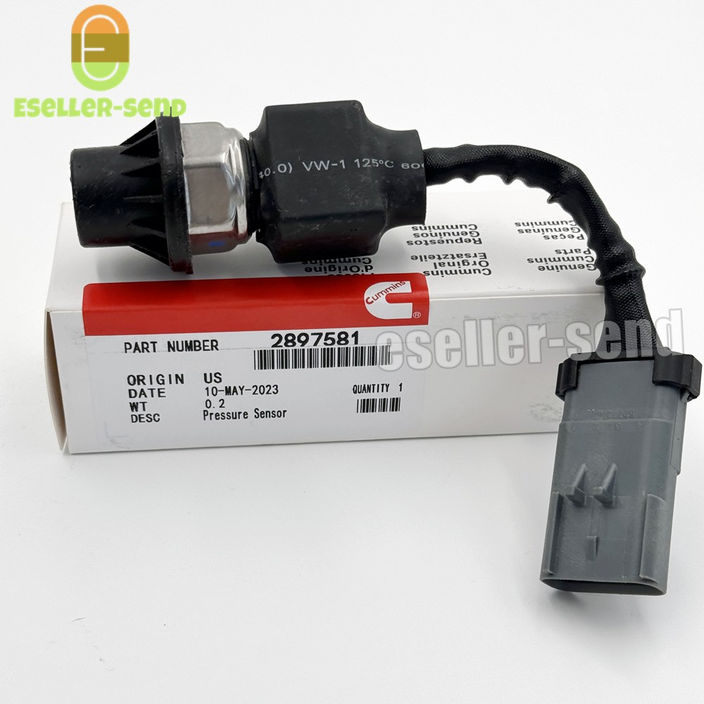 2897581 Fuel Pressure Sensor Peterbilt Cummins ISX12 ISX15 X15 Engine Peterbilt