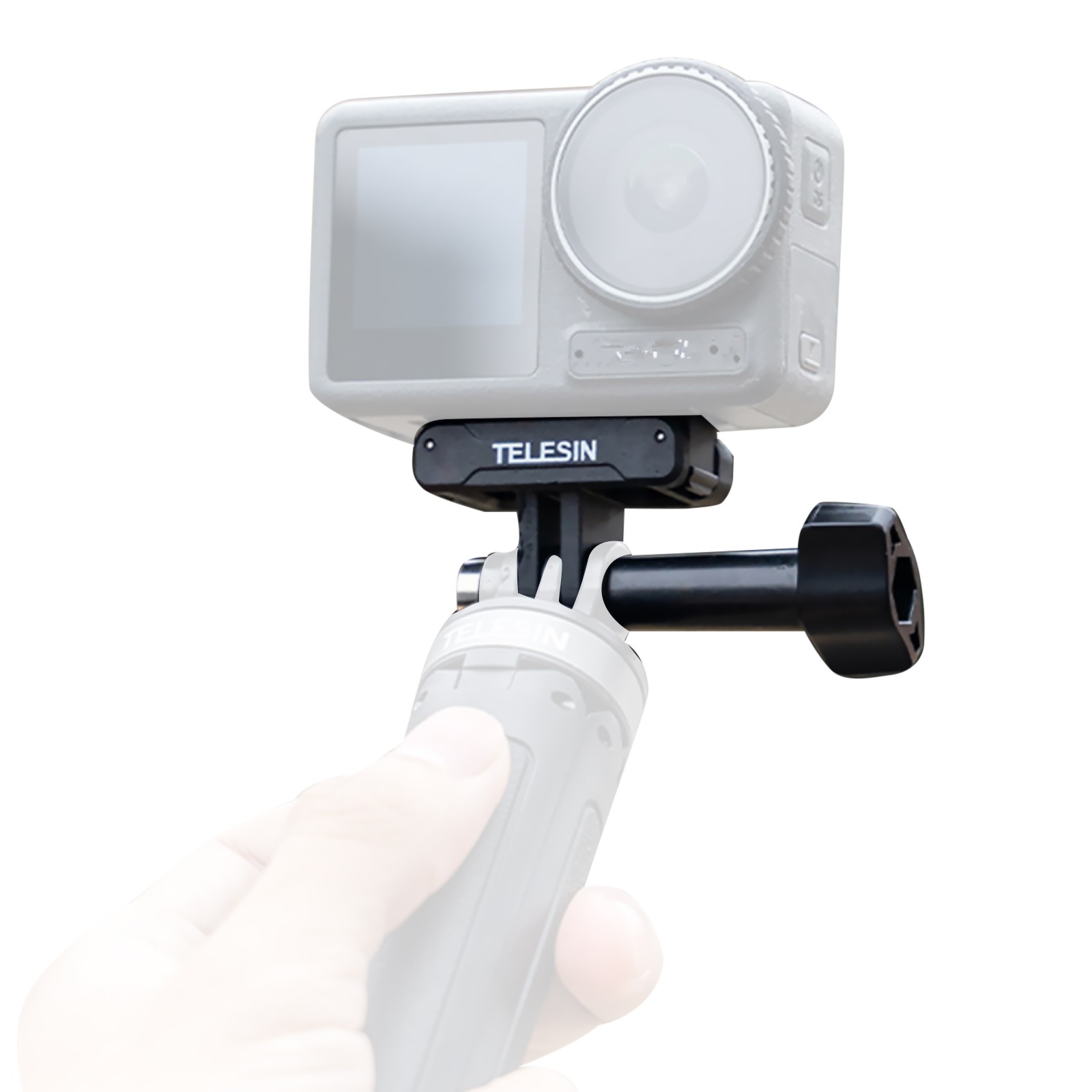 Magnetic Two-claw Camera Selfie Sticks Mount Adapter For DJI OSMO Action 3 c