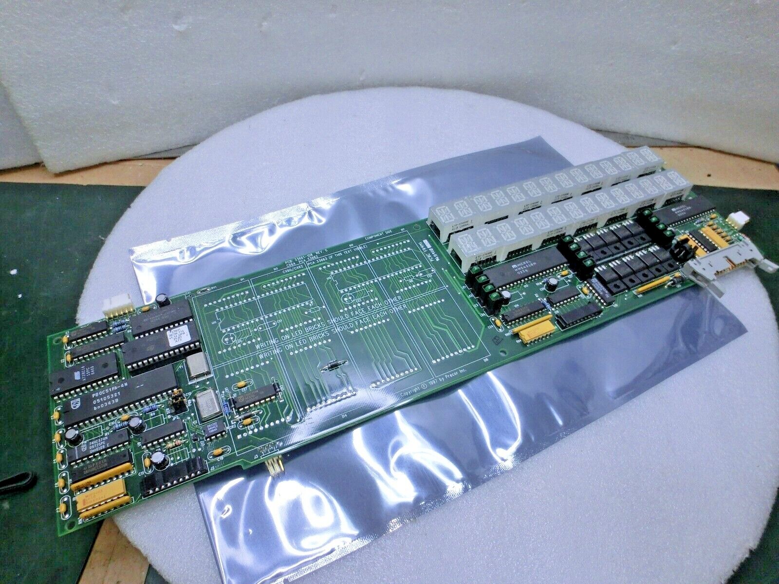 Precor 33661-108 Rev G CX64 display Board,CX64/CX62 PCA 33663,Used,Th+8048